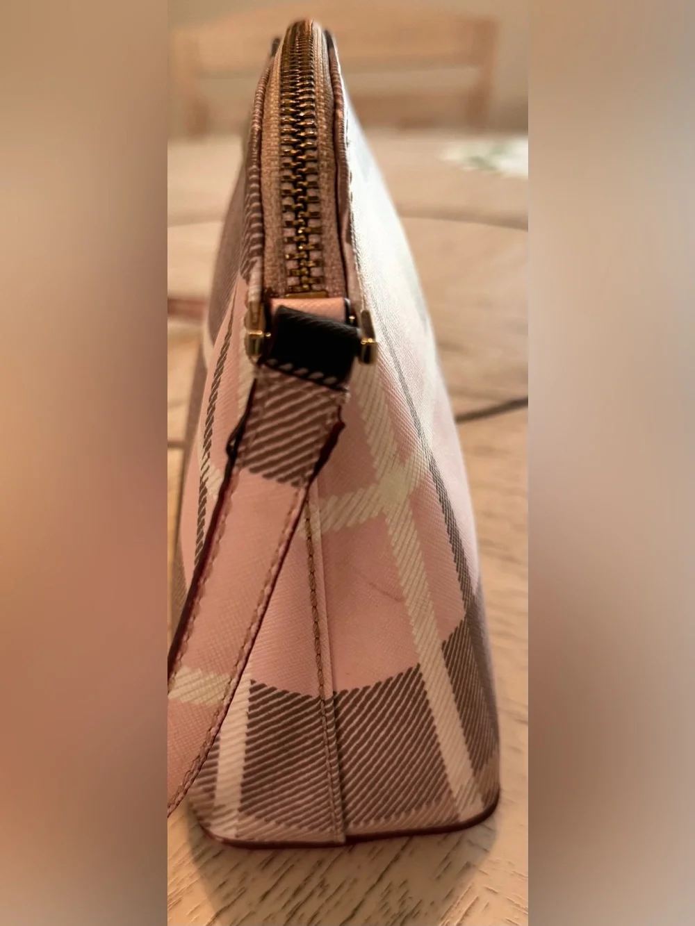 Kate Spade Newbury Lane Pink Plaid Hanna Crossbody Bag